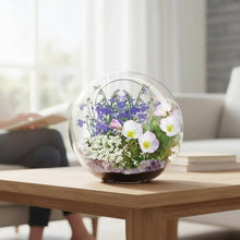 Load image into Gallery viewer, Mini Fairy Triad Glass Terrarium
