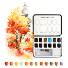 Load image into Gallery viewer, Autumn-Themed Watercolor Coloring Club Box
