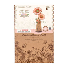 Load image into Gallery viewer, 3D Wooden Flower Puzzle: Orange Gerbera Daisy
