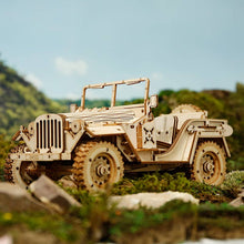 Load image into Gallery viewer, 3D Laser Cut Wooden Puzzle: Army SUV
