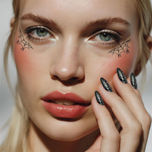 Load image into Gallery viewer, Spider Webbed Speckles— Halloween Makeup
