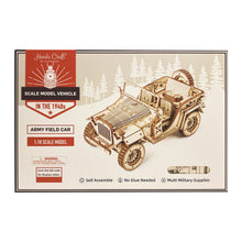 Load image into Gallery viewer, 3D Laser Cut Wooden Puzzle: Army SUV
