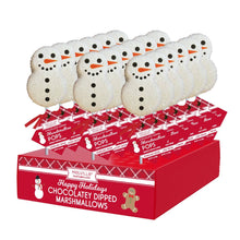 Load image into Gallery viewer, Sugar Crystal Snowman Marshmallow Pops:
