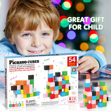Load image into Gallery viewer, Magnet Cube Building Blocks 54 Pieces 1.2
