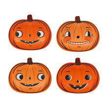 Load image into Gallery viewer, Vintage Pumpkin Bamboo Plates
