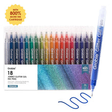 Load image into Gallery viewer, Jumbo Iridescent Glitter Gel Ink Pen Of 18
