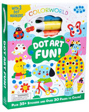 Load image into Gallery viewer, ColorWorld: Dot Art Fun! by Editors of Silver Dolphin Books: Kit - Paperback; 64 pages / English
