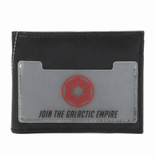Load image into Gallery viewer, Star Wars Join The Dark Side Men's Black Bifold Wallet
