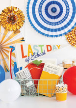 Load image into Gallery viewer, Last Day of School Primary Felt Pennant Banner
