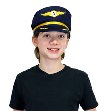 Load image into Gallery viewer, Jr. Airline Pilot Cap, Adj Youth Size

