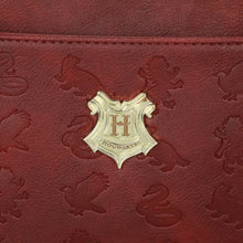 Load image into Gallery viewer, Harry Potter Hogwarts Crest 9.75" Women's Maroon Crossbody Bag
