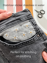 Load image into Gallery viewer, Stick &amp; Stitch Floral embroidery patterns for clothing
