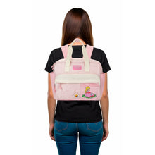 Load image into Gallery viewer, Super Mario Bros Pink Mini Backpack with Character Icons and Adjustable Straps
