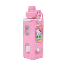Load image into Gallery viewer, Hello Kitty Cassette Tape 24 oz. Square Plastic Water Bottle
