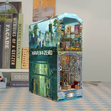 Load image into Gallery viewer, DIY Miniature House Book Nook Kit: Haven Zero w/ Dust Cover
