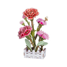 Load image into Gallery viewer, DIY Wooden Puzzle Kit - Carnation Bloom Set
