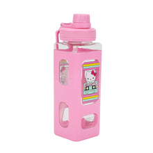 Load image into Gallery viewer, Hello Kitty Cassette Tape 24 oz. Square Plastic Water Bottle
