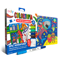 Load image into Gallery viewer, Colortopia Color by Number Paint Marker Kit - Epic Adventure
