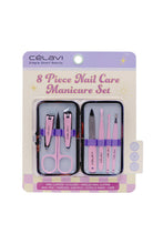 Load image into Gallery viewer, Pink 8pc Nail Care Travel Set
