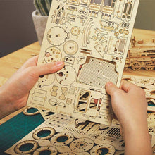 Load image into Gallery viewer, 3D Laser Cut Wooden Puzzle: Army SUV
