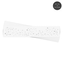 Load image into Gallery viewer, GALACTIC SILVER FACE FRECKLES metallic temporary tattoos
