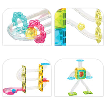 Load image into Gallery viewer, 60 Piece Magnet Tiles Building Block Travel Size Toy Set
