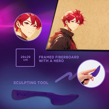 Load image into Gallery viewer, OKTO Manga Elements — Fire — 3D Clay Canvas Kit
