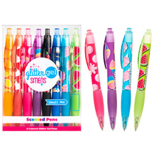 Load image into Gallery viewer, Smens - Glitter Gel - Scented Colored Gel Ink Pens - 8 Count
