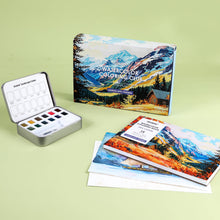 Load image into Gallery viewer, Landscape-Themed Watercolor Coloring Club Box
