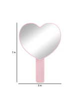 Load image into Gallery viewer, Pretty Privilege PHM Pink Heart Handheld Makeup Mirror - 12
