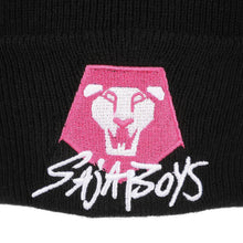 Load image into Gallery viewer, KPop Demon Hunters Saja Boys Black Cuff Knit Beanie
