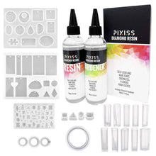 Load image into Gallery viewer, PIXISS Diamond Resin; 8oz. with Silicone Jewelry Mold Kit
