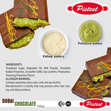 Load image into Gallery viewer, Pistest Dubai Pistachio Cream Chocolate Bar Filling 250g 8.8
