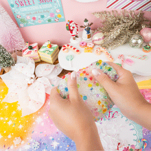 Load image into Gallery viewer, Candy Cane Crush Crunchy Slime
