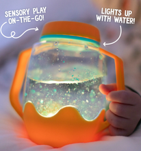 Load image into Gallery viewer, Orange Sensory Play Jar
