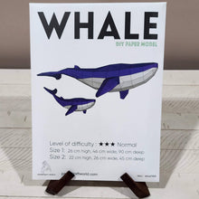 Load image into Gallery viewer, Whale Origami Model
