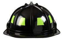 Load image into Gallery viewer, Firefighter Helmet W/Visor: Black / Adj Size
