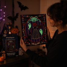 Load image into Gallery viewer, Halloween Diamond Art Kit | Headless Hostess | DIY
