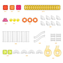 Load image into Gallery viewer, 60 Piece Magnet Tiles Building Block Travel Size Toy Set
