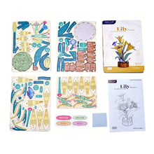 Load image into Gallery viewer, DIY Wooden Puzzle Kit - Lily Bloom Set
