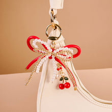 Load image into Gallery viewer, Layered Bows Bag Charm-Cherry Bliss

