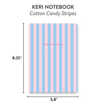 Load image into Gallery viewer, Cotton Candy Stripes Keri Notebook
