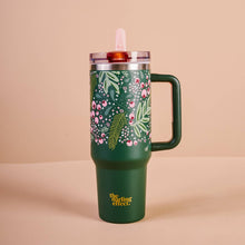 Load image into Gallery viewer, 40 oz Lifestyle Flip Straw Tumbler-Jolly Sprig
