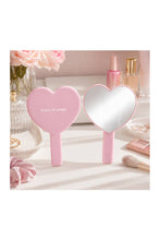 Load image into Gallery viewer, Pretty Privilege PHM Pink Heart Handheld Makeup Mirror - 12
