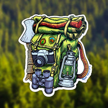 Load image into Gallery viewer, VINYL STICKER: Camping/Hiking Backpack (2 Options): Animals
