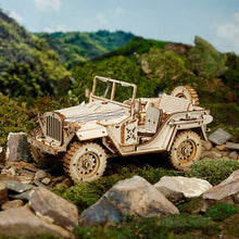 Load image into Gallery viewer, 3D Laser Cut Wooden Puzzle: Army SUV
