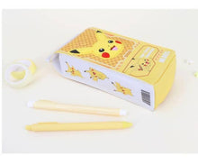 Load image into Gallery viewer, Pokémon Milk Carton Pack -Style Multi Pouch Pencil Case: Pikachu
