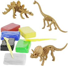Load image into Gallery viewer, Dino Clay Models with Modeling Clay
