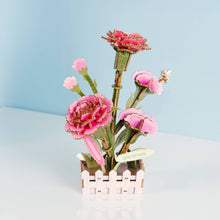 Load image into Gallery viewer, DIY Wooden Puzzle Kit - Carnation Bloom Set
