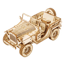Load image into Gallery viewer, 3D Laser Cut Wooden Puzzle: Army SUV

